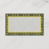 Emerald & Gold Art Deco Platzkarte (Vorderseite)