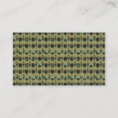 Emerald & Gold Art Deco Platzkarte (Rückseite)