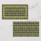 Emerald & Gold Art Deco Platzkarte (Vorne/Hinten)