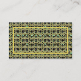 Emerald & Gold Art Deco Platzkarte