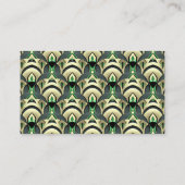 Emerald & Gold Art Deco Platzkarte (Rückseite)