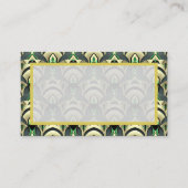 Emerald & Gold Art Deco Platzkarte (Vorderseite)