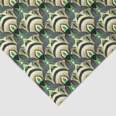 Emerald & Gold Art Deco Seidenpapier (Detail)