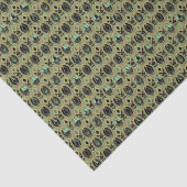 Emerald & Gold Art Deco Seidenpapier (Detail)