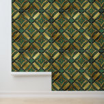 Emerald & Gold Art Deco Tapete<br><div class="desc">Ein elegantes Muster,  das Sie in die goldene Zeit zurückführt</div>