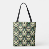 Emerald & Gold Art Deco Tasche (Rückseite)