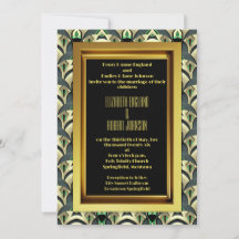 Emerald & Gold Art Deco Wedding