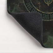 Emerald Gold Bull Mindset Trading Mousepad (Ecke)