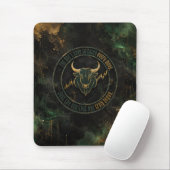 Emerald Gold Bull Mindset Trading Mousepad (Mit Mouse)