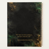 Emerald Gold Bull Mindset Trading Planer (Rückseite)