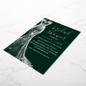 Emerald Gold Butterfly Dress Brautparty Folieneinladung (Gedreht)