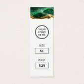 Emerald Gold Clothing Price Hang Tag (Vorderseite)