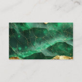Emerald Gold Finanzberater RQ Code Visitenkarte (Rückseite)
