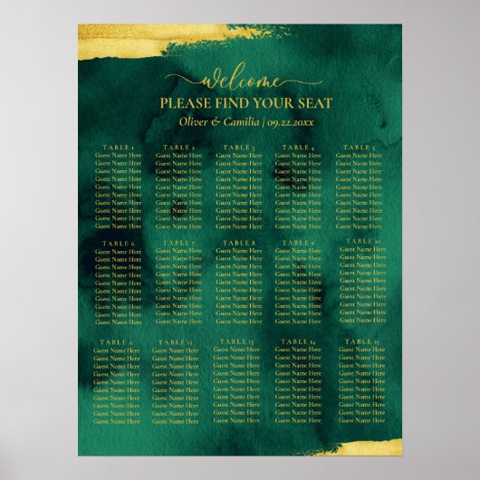 Emerald Gold finden Sie Ihr Sitzplakat für Ihre Ho Poster (Vorne)