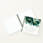 Emerald Gold Florals wünscht neue Mr. Guest Book Notizblock (Innenseite)