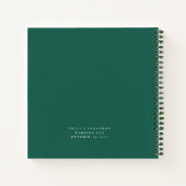 Emerald Gold Florals wünscht neue Mr. Guest Book Notizblock (Rückseite)