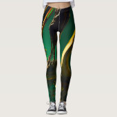 Emerald Gold Leggings (Vorderseite)