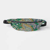 Emerald Gold Paisley Two-Sided Print Fanny-Pack Bauchtasche (Vorderseite)