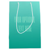 Emerald Gradient-Geschenktaschen Mittlere Geschenktüte (Vorderseite)