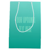 Emerald Gradient-Geschenktaschen Mittlere Geschenktüte (Rückseite)
