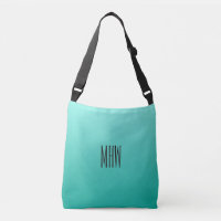 Emerald Gradient kundenspezifische Monogram-Tasche