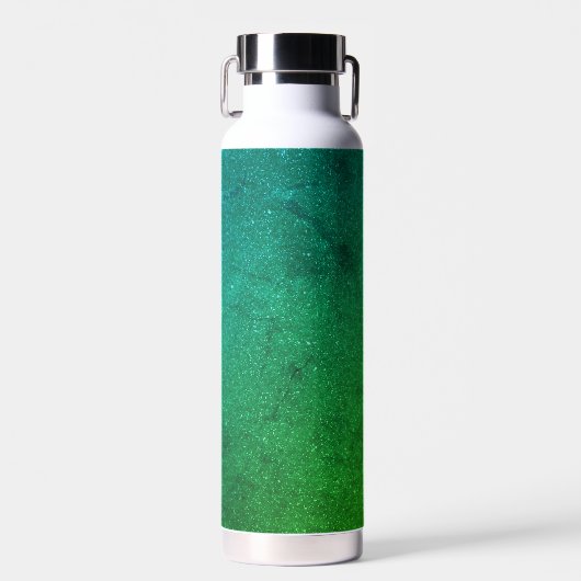 Emerald Gradient Water Flasche - Lärm Textur (Vorne)