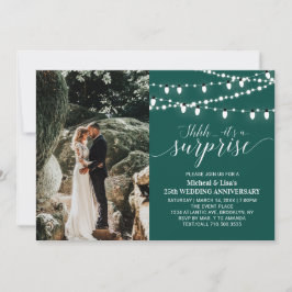 Emerald Green 20. Foto Hochzeitstag Einladung