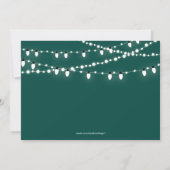 Emerald Green 20. Foto Hochzeitstag Einladung (Rückseite)