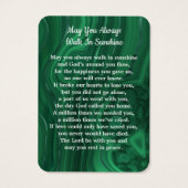 Emerald Green 3 Foto Gedenkkarte (Rückseite)