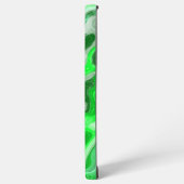 Emerald Green Abstrakt Marmor Liquid Text Samsung Galaxy Hülle (Linke Seite)