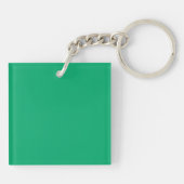 Emerald Green Acrylic Schlüsselanhänger - individu (Rückseite)