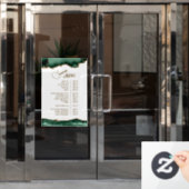 Emerald Green Agate im Menü "White Services" Fensteraufkleber (Büro Tür)