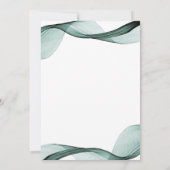 Emerald Green All-in-One-Einladungen für Hochzeite Einladung (Rückseite)