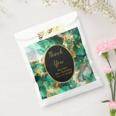 Emerald Green and Gold Marble Agate Birthday Party Geschenktütchen (Versiegelt)