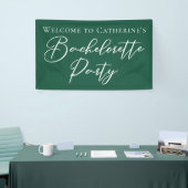 Emerald Green Bachelorette Party Personalized Banner (Messeveranstaltung)