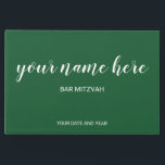 Emerald Green Bar Mitzvah Gästebuch<br><div class="desc">Emerald Green Bar Mitzvah</div>