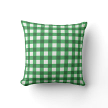 Emerald Green Basic Gingham Checkered Pattern
