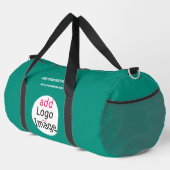 Emerald Green Beruflich Business Chic Custom Duffle Bag (Rechte Ecke)