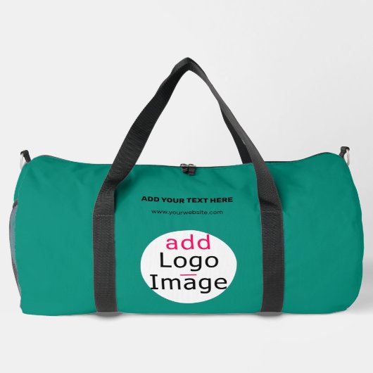 Emerald Green Beruflich Business Chic Custom Duffle Bag (Rückseite)