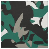 Emerald Green Black Camouflage Fabric Stoff (Muster)