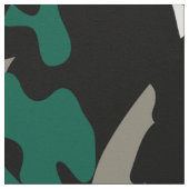 Emerald Green Black Camouflage Fabric Stoff (Nahaufnahme)