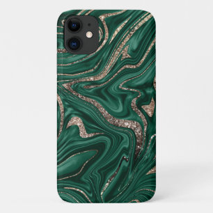 Emerald Green Black Gold Glitzer Marmor #1 Case-Mate iPhone Hülle