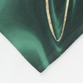 Emerald Green Black Gold Marble #1 #decor #art Fleecedecke (Ecke)