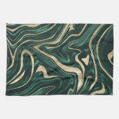Emerald Green Black Gold Marble #1 #decor #art Geschirrtuch (Horizontal)