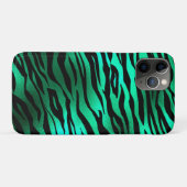 Emerald Green Black Tiger Stripes Wilde Tiere Case-Mate iPhone Hülle (Rückseite (Horizontal))