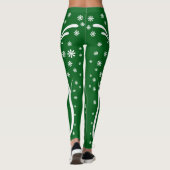 Emerald Green Blume Power Legging Leggings (Rückseite)