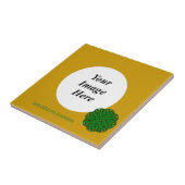 Emerald Green Blume Ribbon Template von K Yoncich Fliese (Seite)