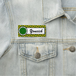 Emerald Green Blume Ribbon von Kenneth Yoncich Namensschild