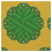Emerald Green Blume Ribbon von Kenneth Yoncich Stoff (Nahaufnahme)