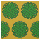 Emerald Green Blume Ribbon von Kenneth Yoncich Stoff (Muster)